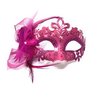 Women Costume Venetian mask Feather Masquerade Party Masks